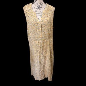 NWOT Fransa Yellow Summer Dress Size XL